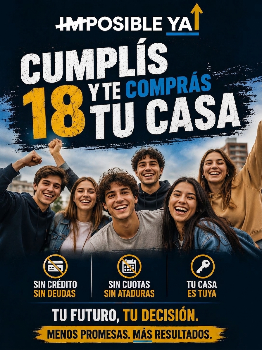 Cumplís 18 y te comprás tu casa — Frente Ya